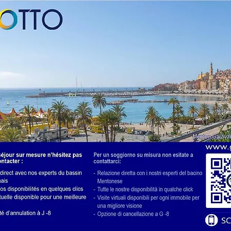 Avec Mezzanine, Face Mer, Wi-fi, Proche - Fr-1-196-289 Apartment Menton